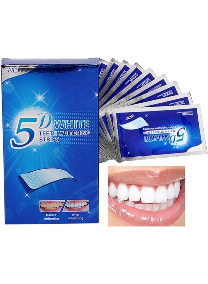 شرائط لاصق تبييض الاسنان 5D لاصق مزدوج 10 قطع - Image 1